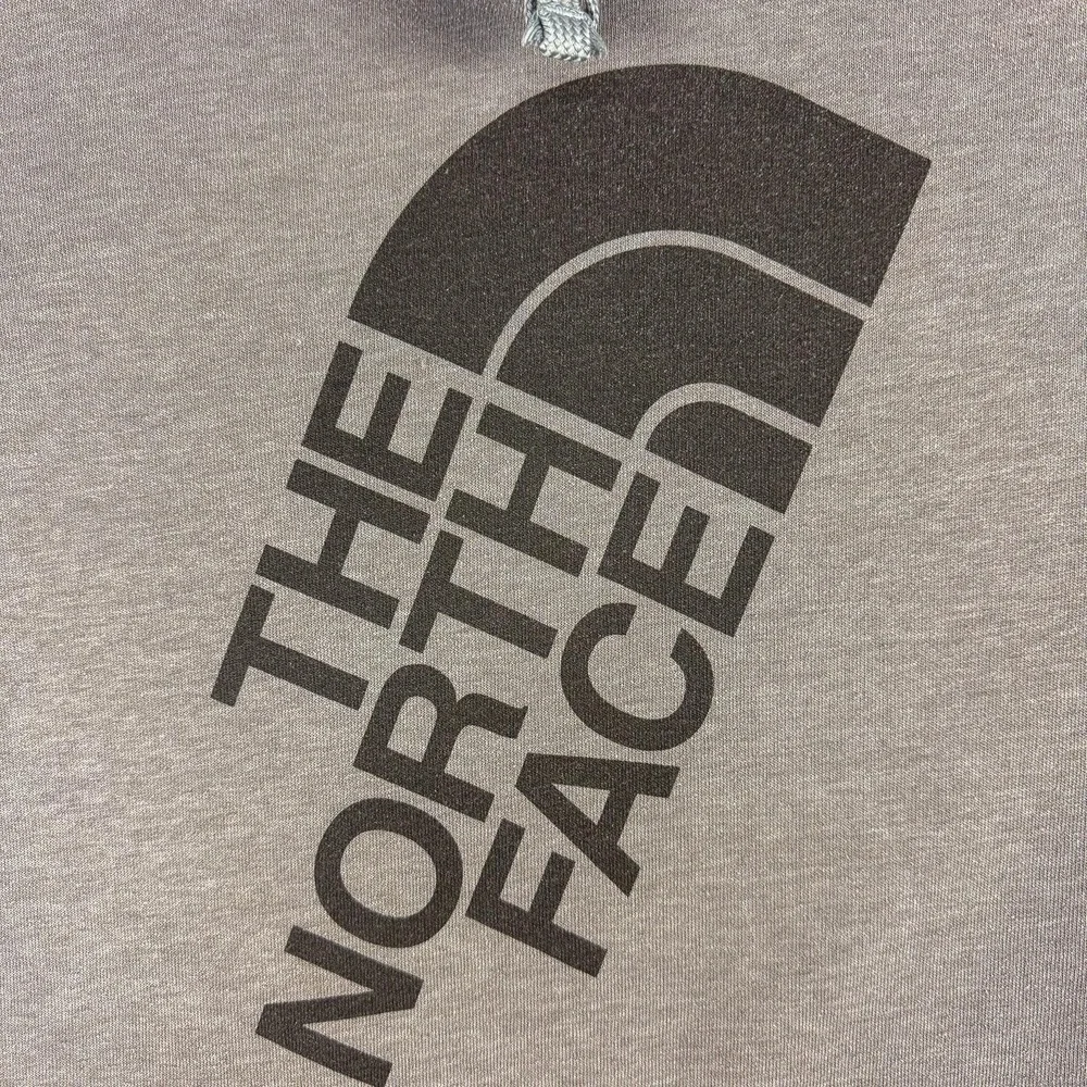 The North Face Hoodie Mens Medium Gray Pullover Half Dome Logo Fleece Sweatshirt
